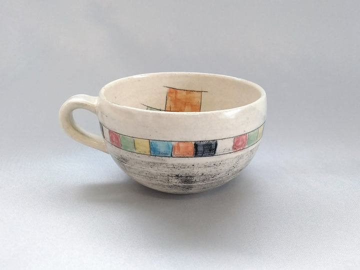 Ippuku Mug Multi-Color Cube - Crafted By Kakurin Kiln