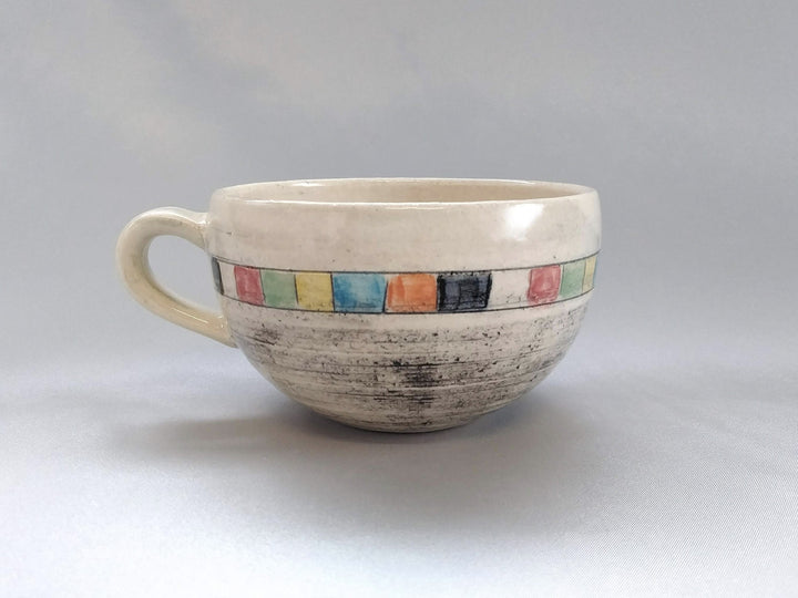 Ippuku Mug Multi-Color Cube - Crafted By Kakurin Kiln