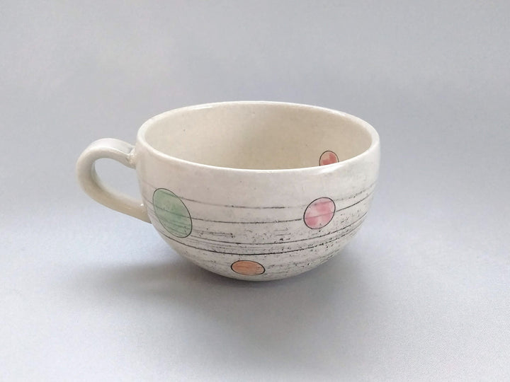 Ippuku Mug Multi-Color Dot - Crafted By Kakurin Kiln