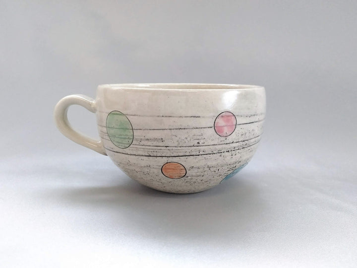Ippuku Mug Multi-Color Dot - Crafted By Kakurin Kiln