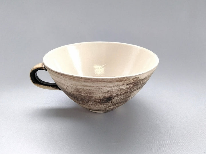 Kasuri Soup Cup White - Crafted By Kakurin Kiln