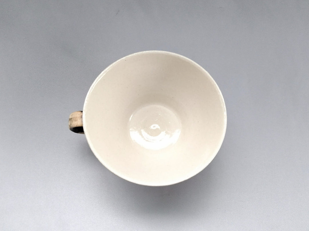 Kasuri Soup Cup White - Crafted By Kakurin Kiln