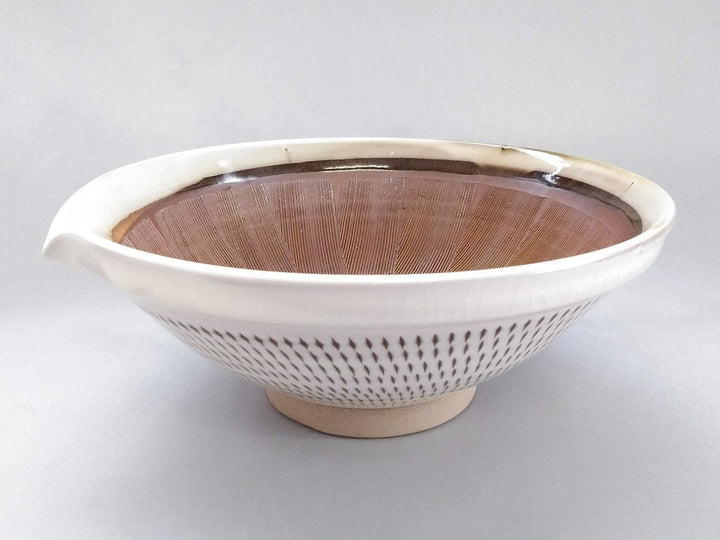 Extraordinary Katakuchi Sake Pourer Moribachi Large - Crafted By Hyozan Kiln