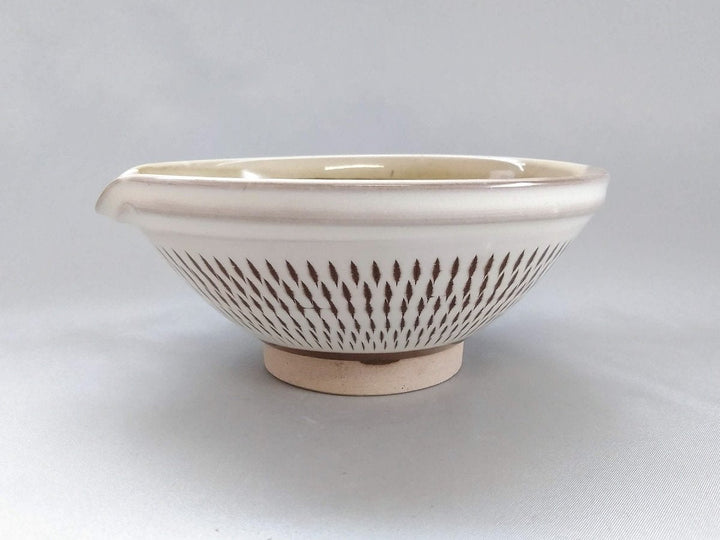 Extraordinary Katakuchi Sake Pourer Suribachi Medium - Crafted By Hyozan Kiln