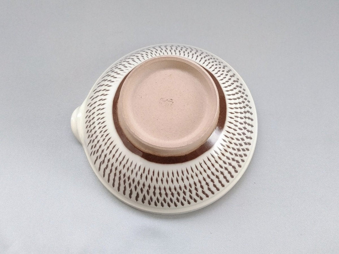 Extraordinary Katakuchi Sake Pourer Suribachi Medium - Crafted By Hyozan Kiln