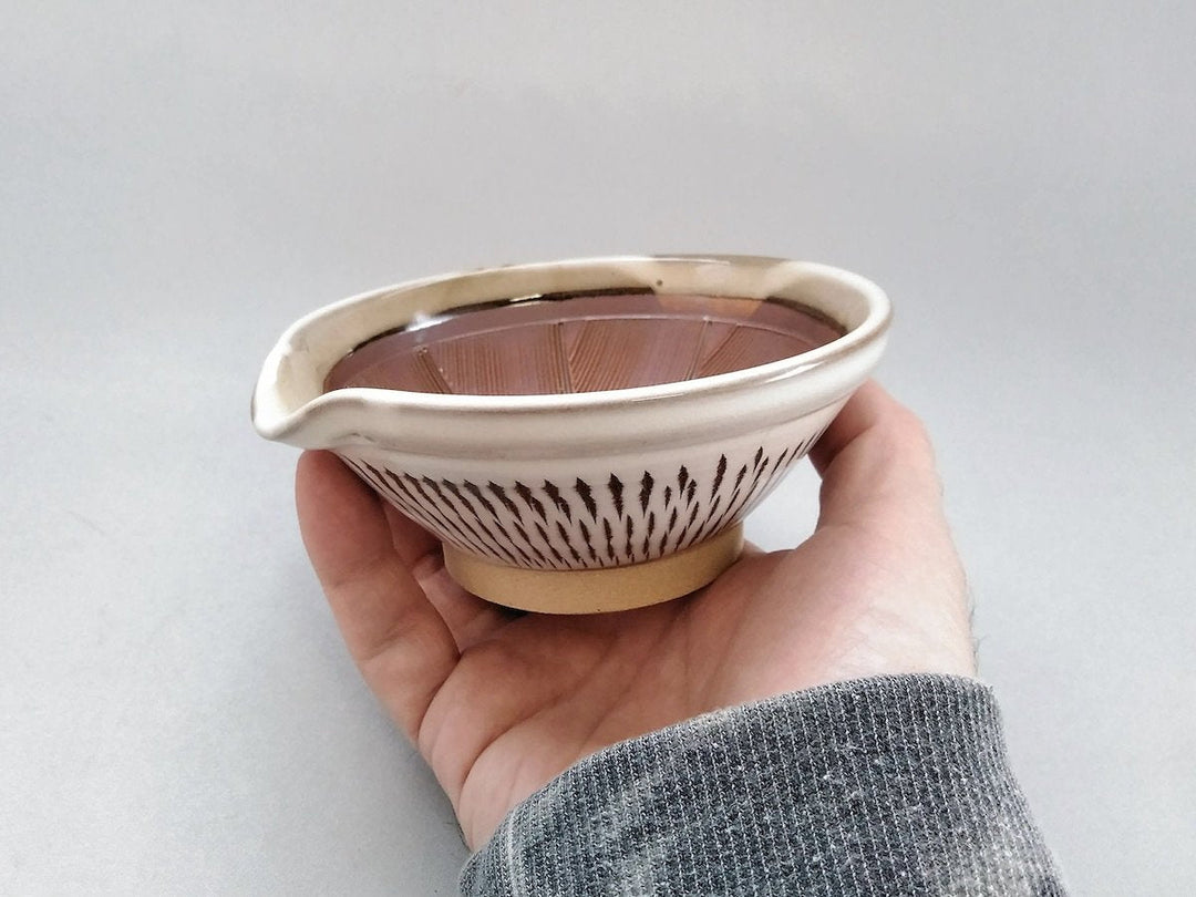 Extraordinary Katakuchi Sake Pourer Moribachi Small - Crafted By Hyozan Kiln