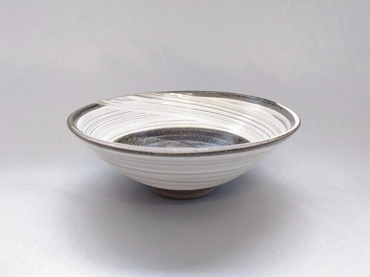 Brush Mark 5-Sun Shallow Bowl - Crafted By Norihiro Kawagoe