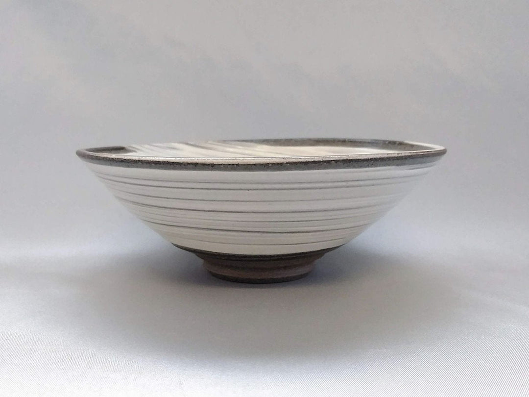 Brush Mark 5-Sun Shallow Bowl - Crafted By Norihiro Kawagoe