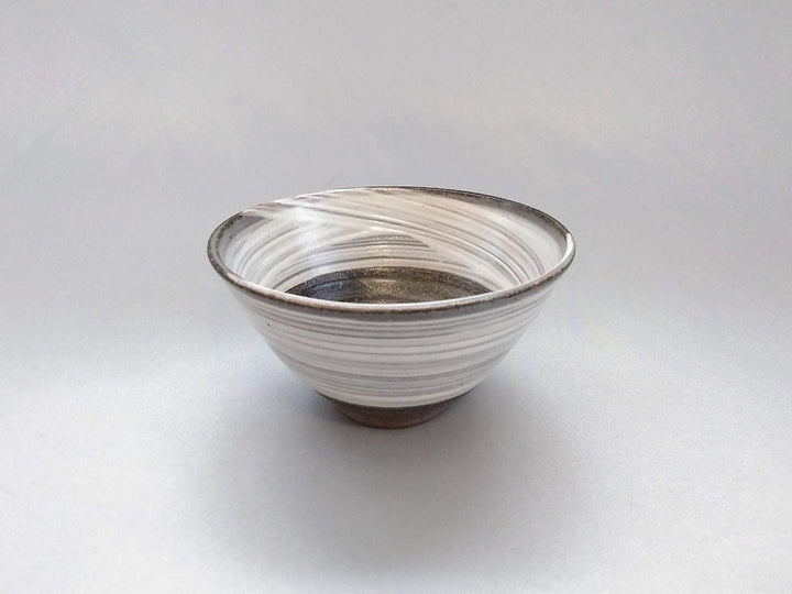 Small brushed Rice Bowl - Crafted By Norihiro Kawagoe