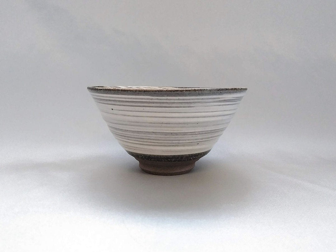 Small brushed Rice Bowl - Crafted By Norihiro Kawagoe