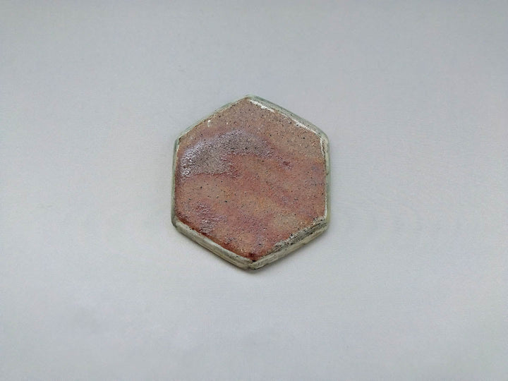 Brush Mark Hexagonal Small Plate - Crafted By Otenjia Kiln