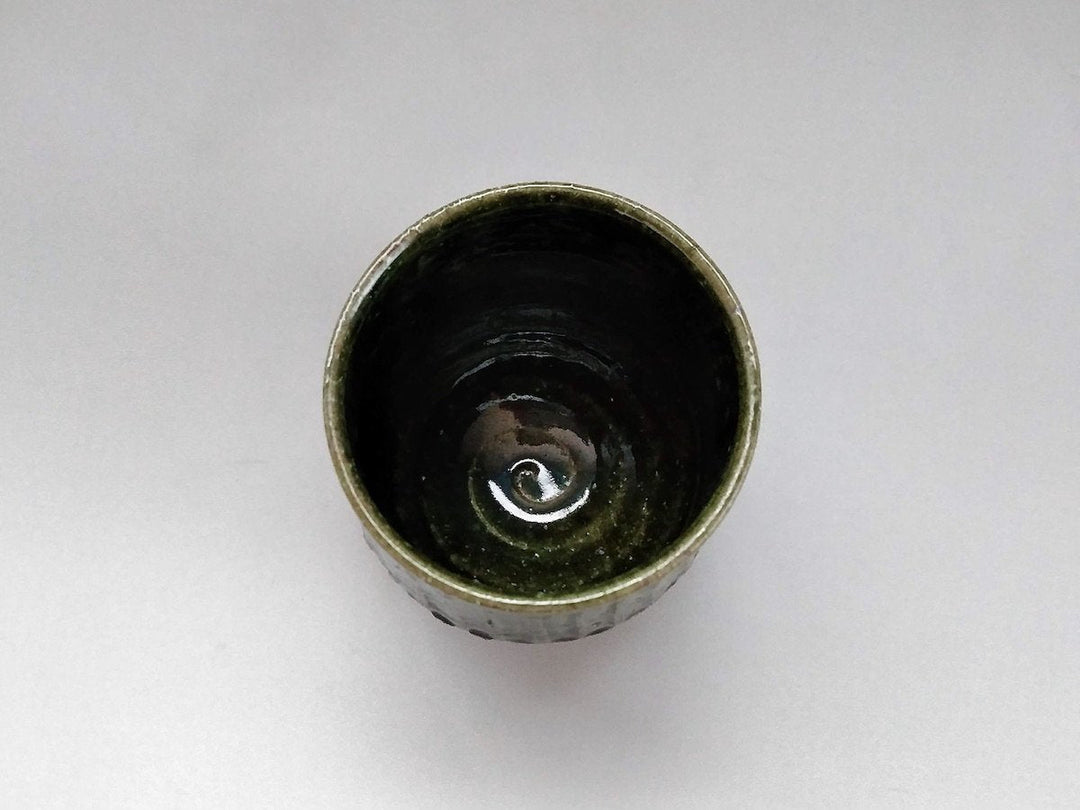 Ridged Free Cup Oribe - Crafted By Kiyohide Yokoi