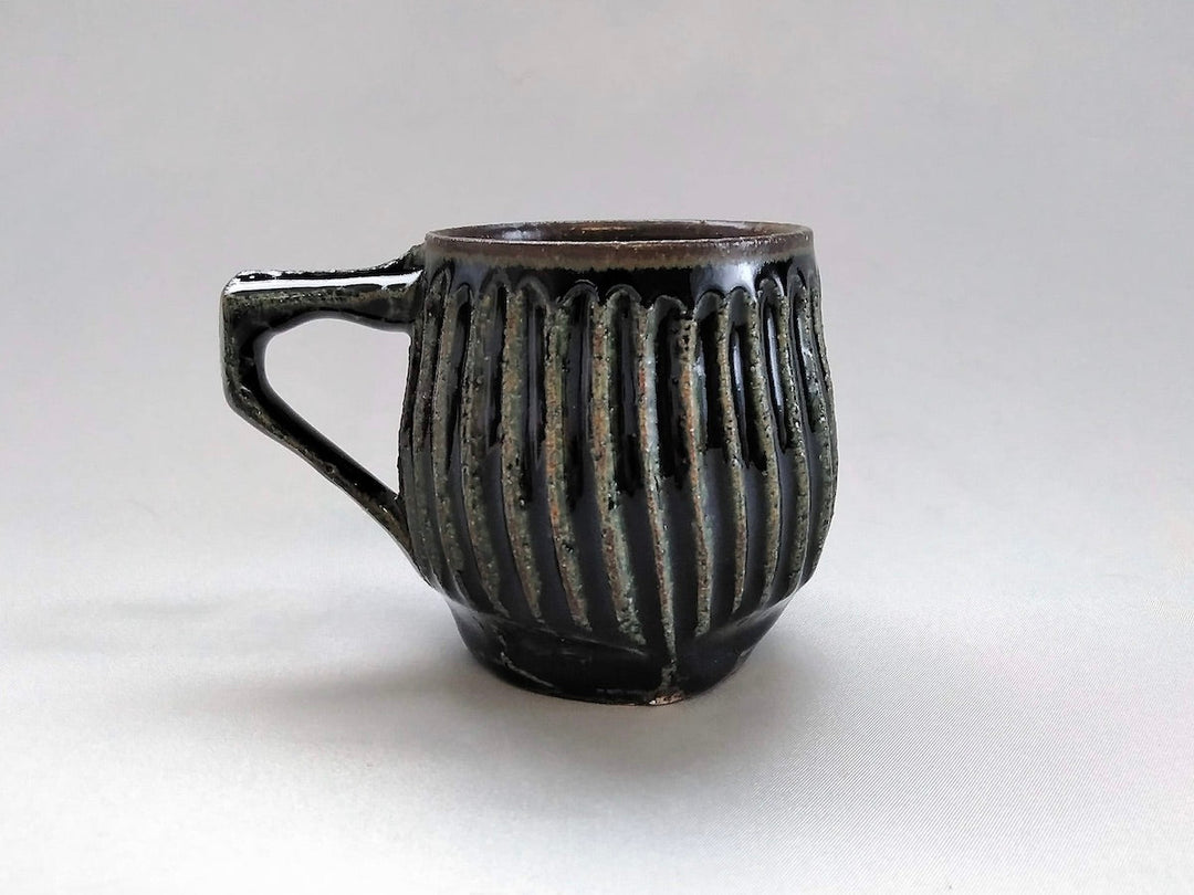 Sumi Goth Ridgedmaru Mug - Crafted By Kazuhito Yamamoto