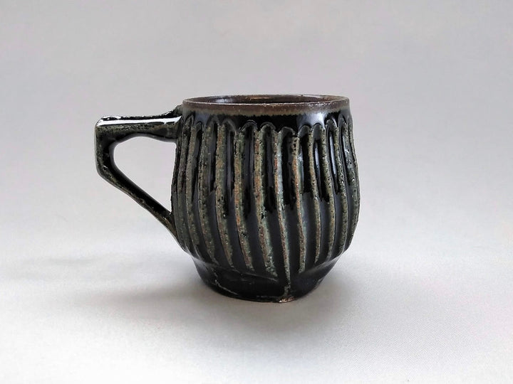Sumi Goth Ridgedmaru Mug - Crafted By Kazuhito Yamamoto
