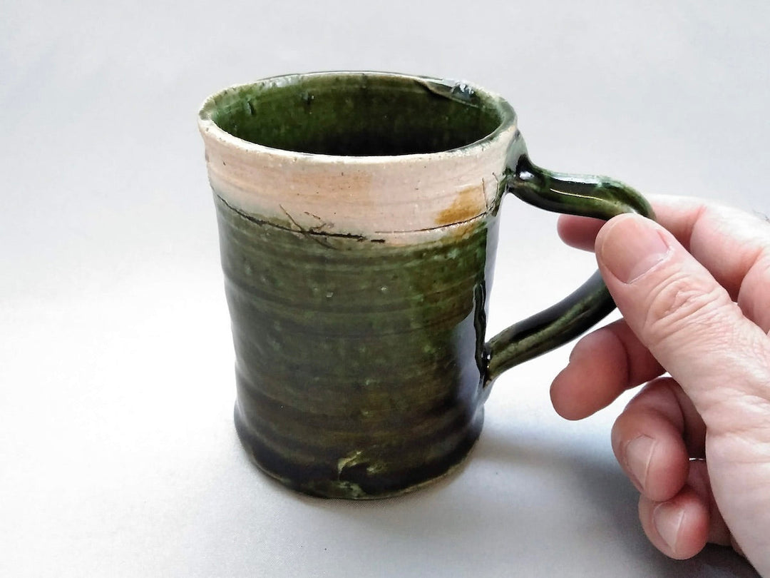 Oribe outside White Tea dot tube Mug - Crafted By Kazuhito Yamamoto