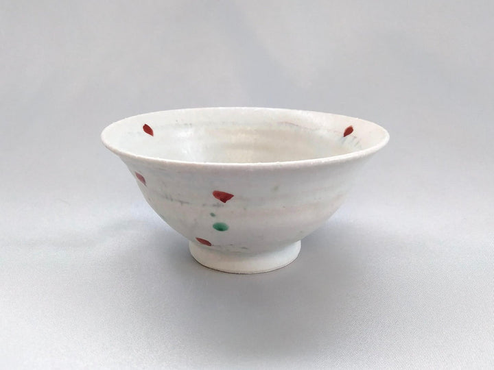 Ayomifukai Rice Bowl with Red line engraving - Crafted By Minami Kiln