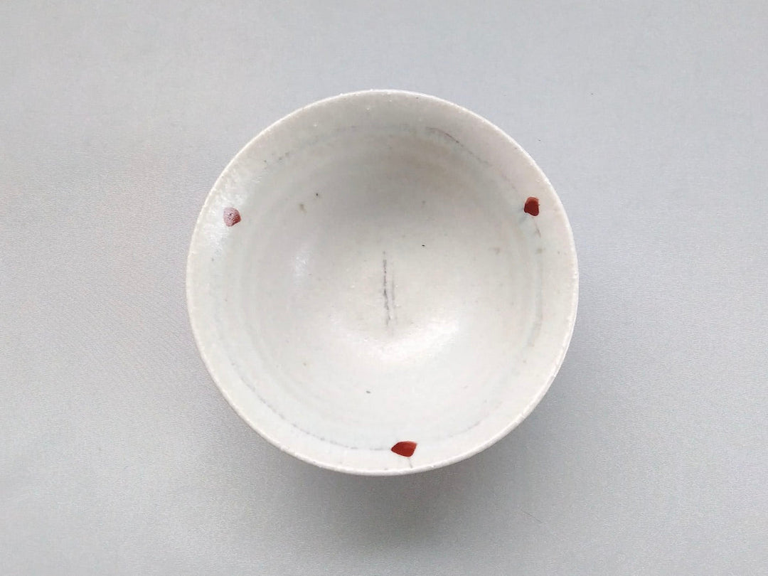 Ayomifukai Rice Bowl with Red line engraving - Crafted By Minami Kiln