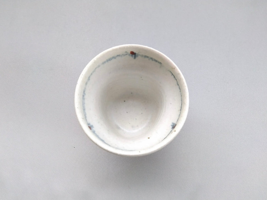 Ayomi Fukai deformed Tea Cup with Black line engraving - Crafted By Minami Kiln
