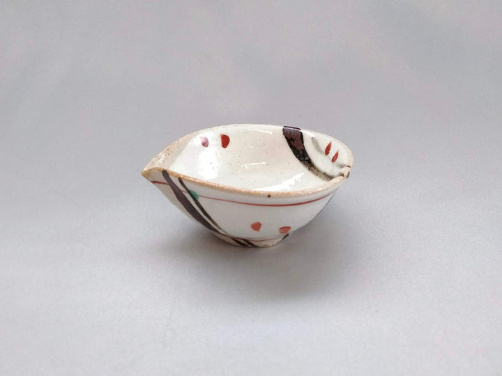 Iron Red Picture one-mouth Small Bowl - Crafted By Minami Kiln