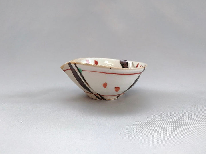Iron Red Picture one-mouth Small Bowl - Crafted By Minami Kiln