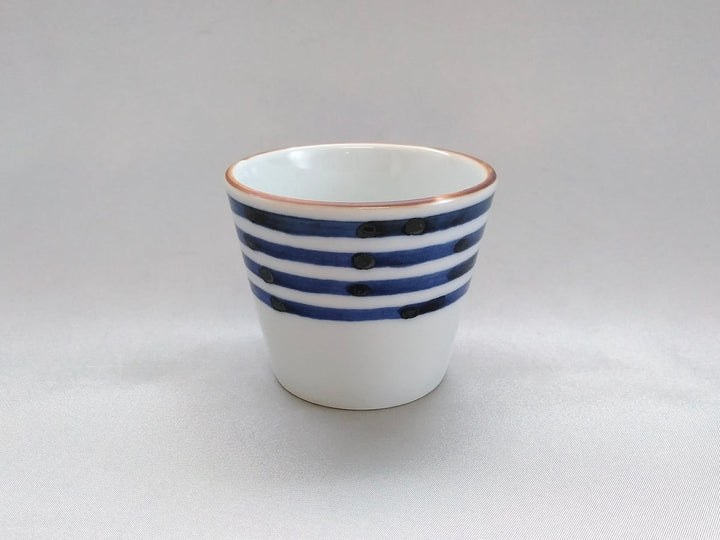 Sometsuke Striped Soba Cup - Crafted By Jusen Kiln