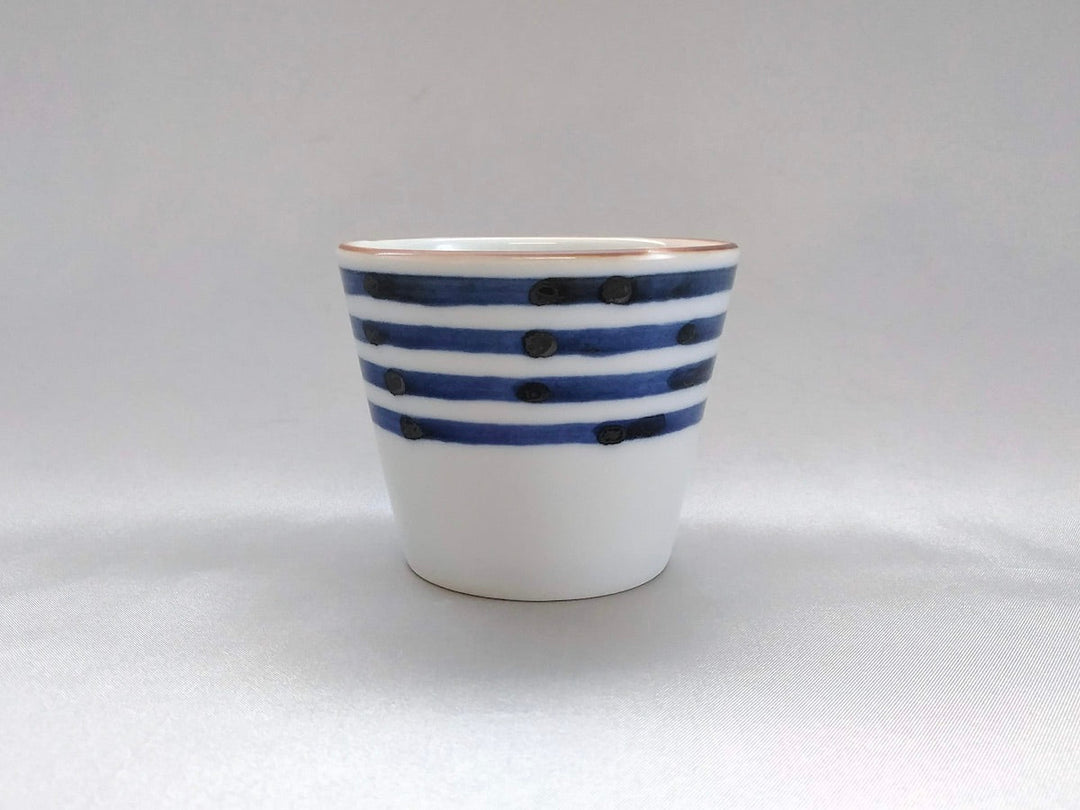 Sometsuke Striped Soba Cup - Crafted By Jusen Kiln