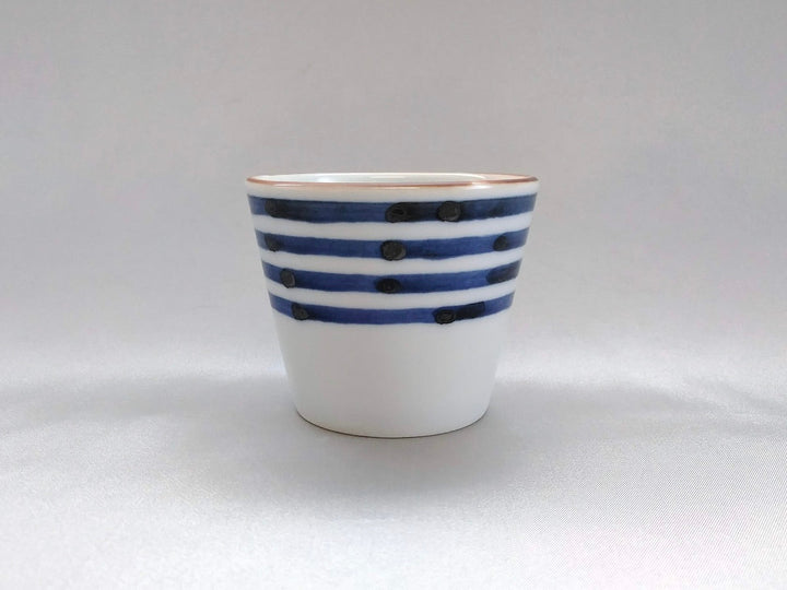 Sometsuke Striped Soba Cup - Crafted By Jusen Kiln