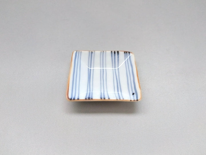 Sometsuke Senjimon Square Small Plate - Crafted By Jusen Kiln