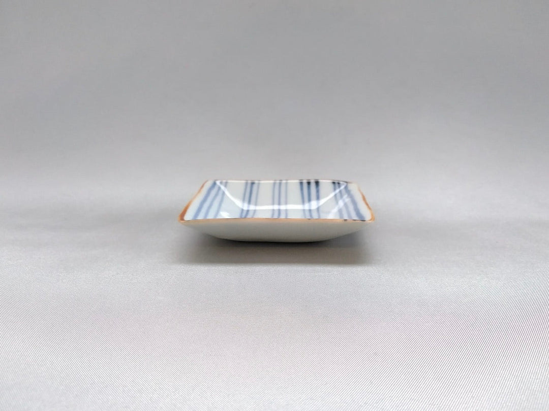 Sometsuke Senjimon Square Small Plate - Crafted By Jusen Kiln