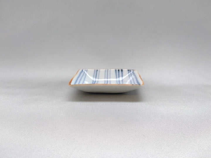 Sometsuke Senjimon Square Small Plate - Crafted By Jusen Kiln