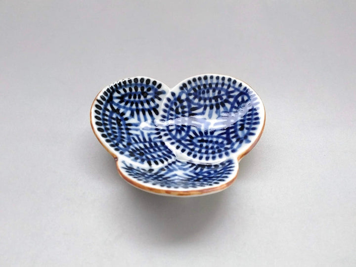 Underglazed octopus Arabesque Three-Legged Plate - Crafted By Jusen Kiln