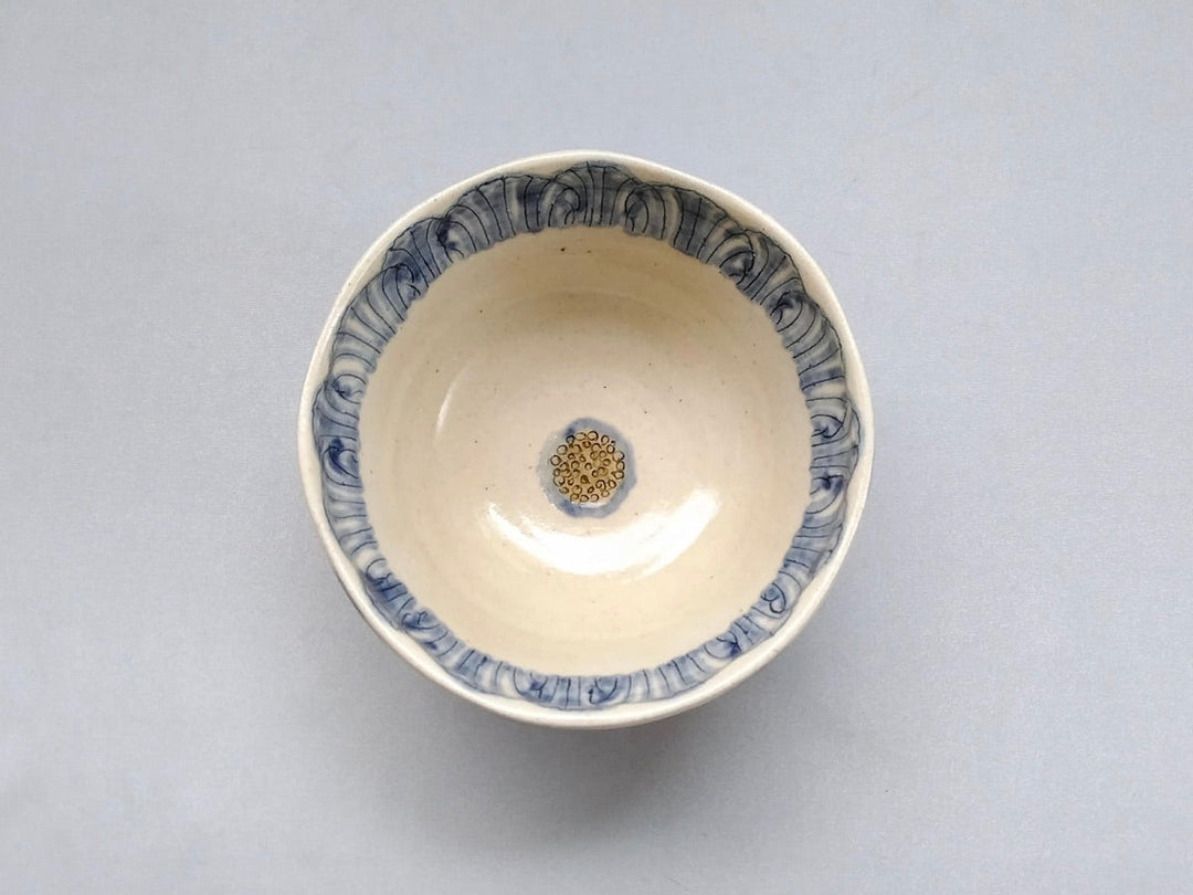 Large Rice Bowl with Peony Flower — Hand-Painted Japanese Pottery by Yoshihei Kato