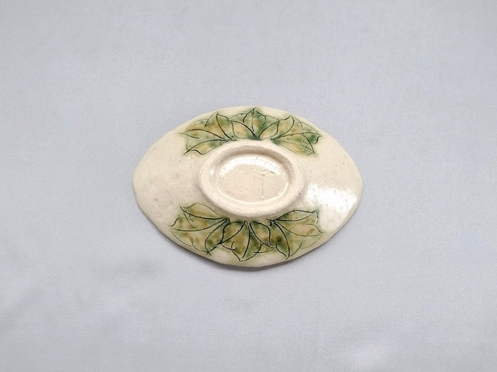 Peony Flower Diamond-Shaped Small Plate Blue - Crafted By Yoshihei Kato