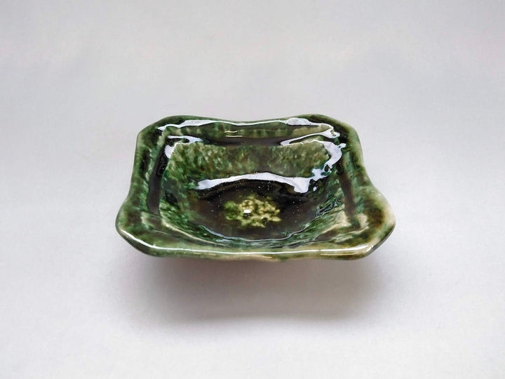 Oribe Square Square Small Bowl — Hand-Glazed Japanese Pottery by My Store