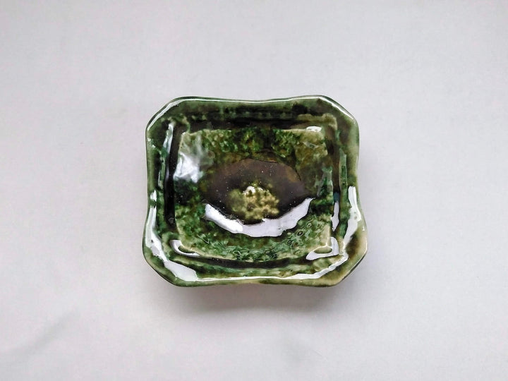 Oribe Square Square Small Bowl — Hand-Glazed Japanese Pottery by My Store