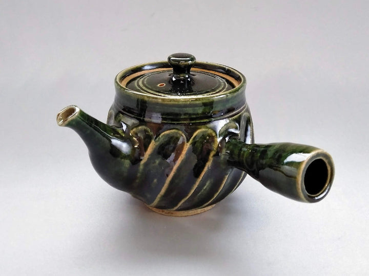 Oribe Ridged TeaPot - Crafted By Hiroyuki Oguri