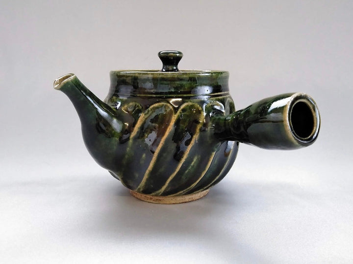 Oribe Ridged TeaPot - Crafted By Hiroyuki Oguri