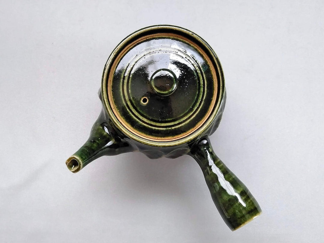 Oribe Ridged TeaPot - Crafted By Hiroyuki Oguri