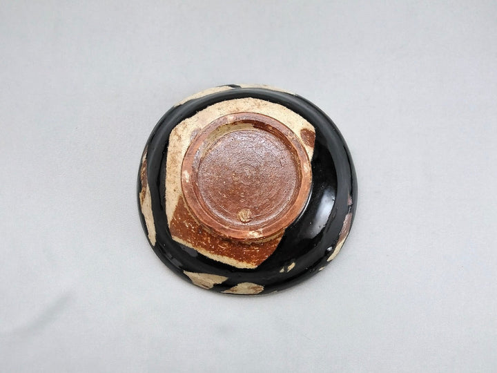 Black Oribe Kakubun 5-Sun Shallow Bowl - Crafted By Hiroyuki Oguri