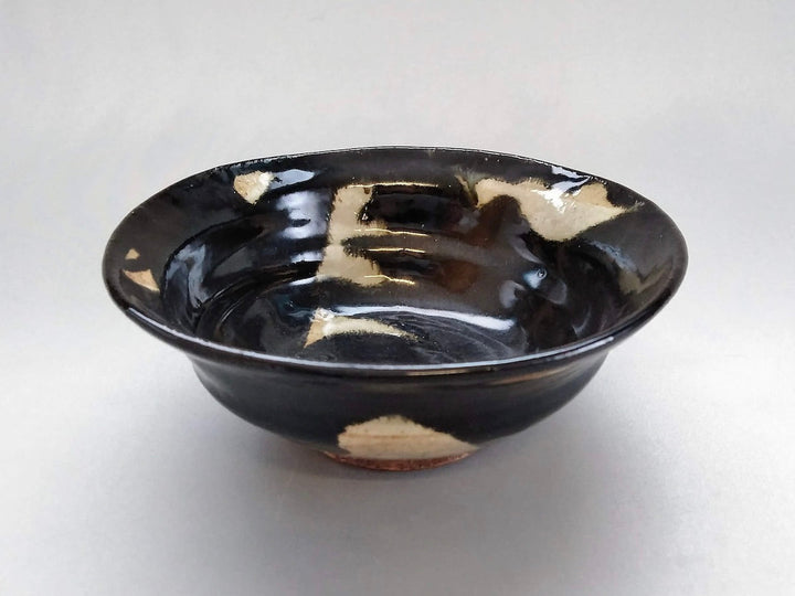 Black Oribe Kakebu 5-Sun Bowl - Crafted By Hiroyuki Oguri