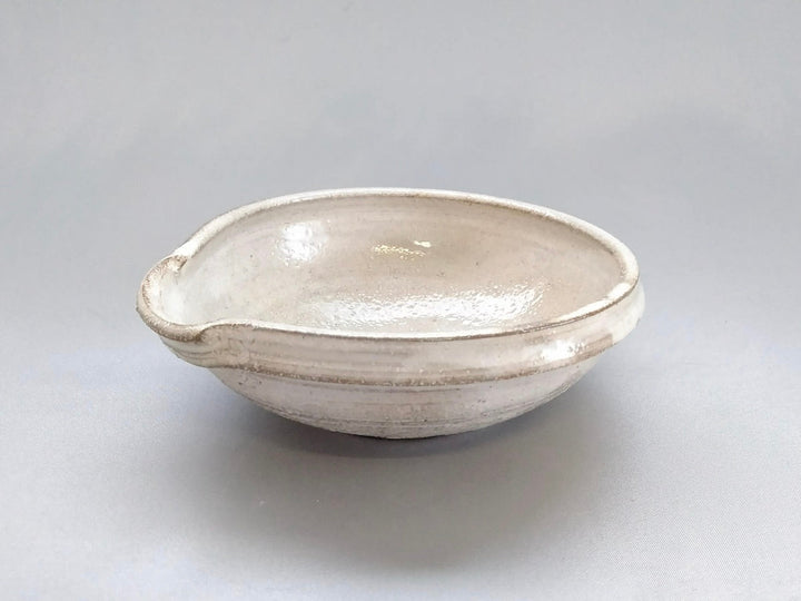 New White Slip drawer Bowl - Crafted By Masahiro Kumagai