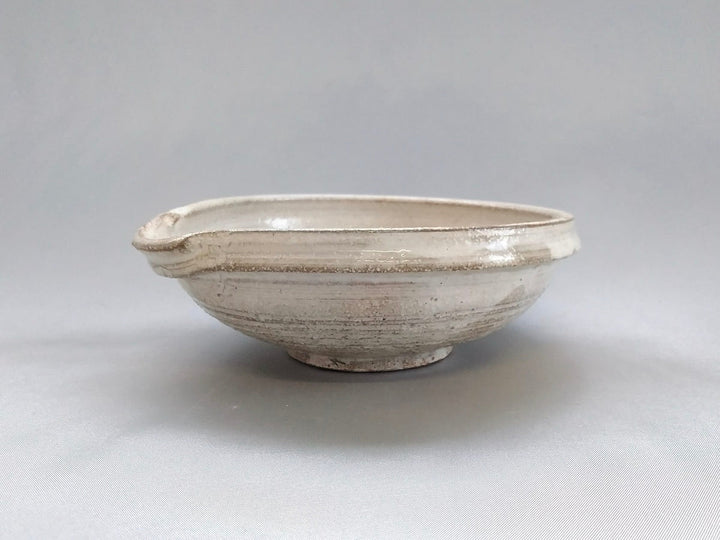 New White Slip drawer Bowl - Crafted By Masahiro Kumagai