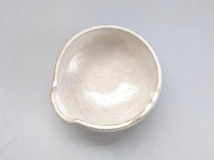New White Slip drawer Bowl - Crafted By Masahiro Kumagai