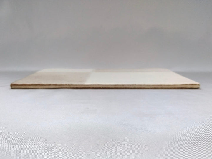 New White Slip hook Long Square Plate - Crafted By Masahiro Kumagai