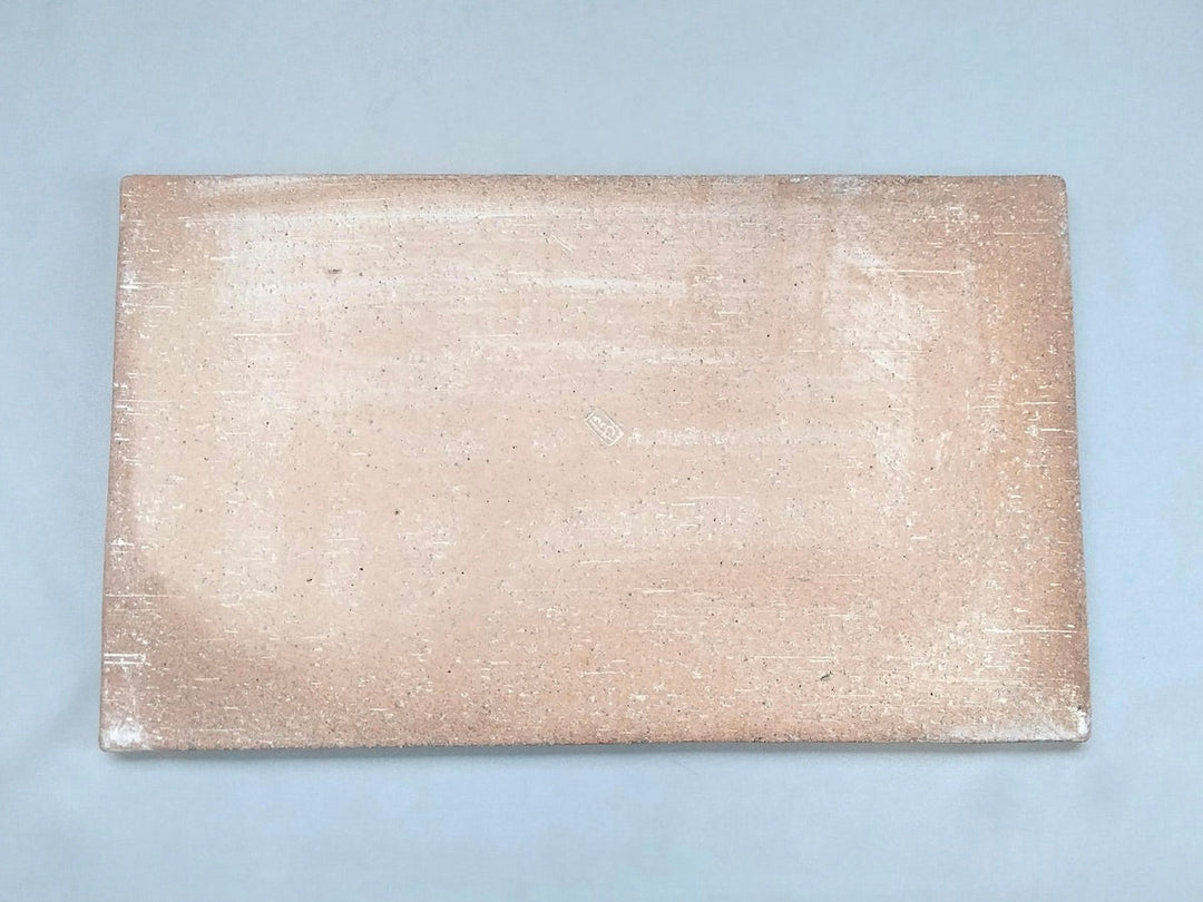 New White Slip hook Long Square Plate - Crafted By Masahiro Kumagai
