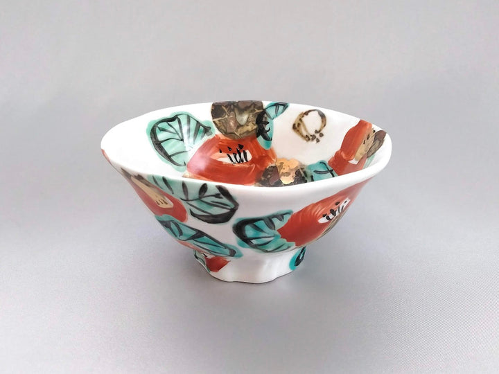 Colored Camellia Rice Bowl - Crafted By Hitori Wada