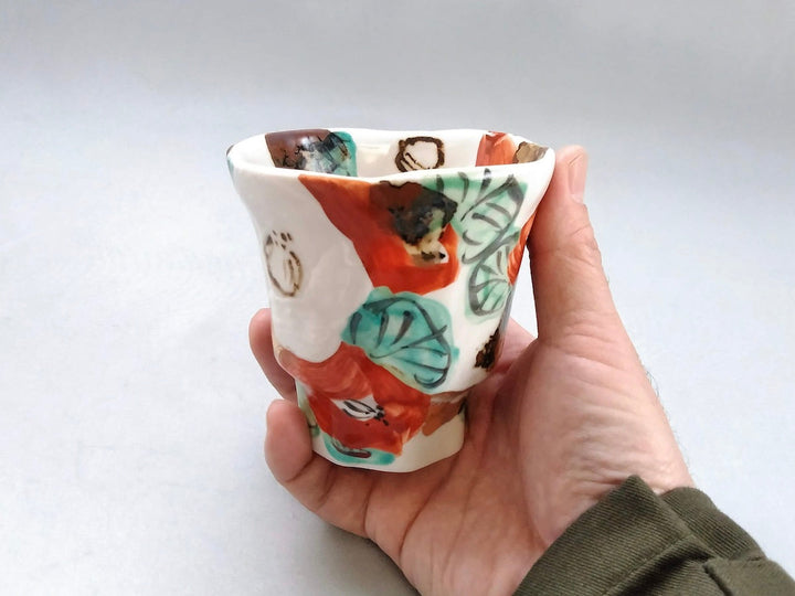 Colored Camellia Long Tea Cup - Crafted By Hitori Wada