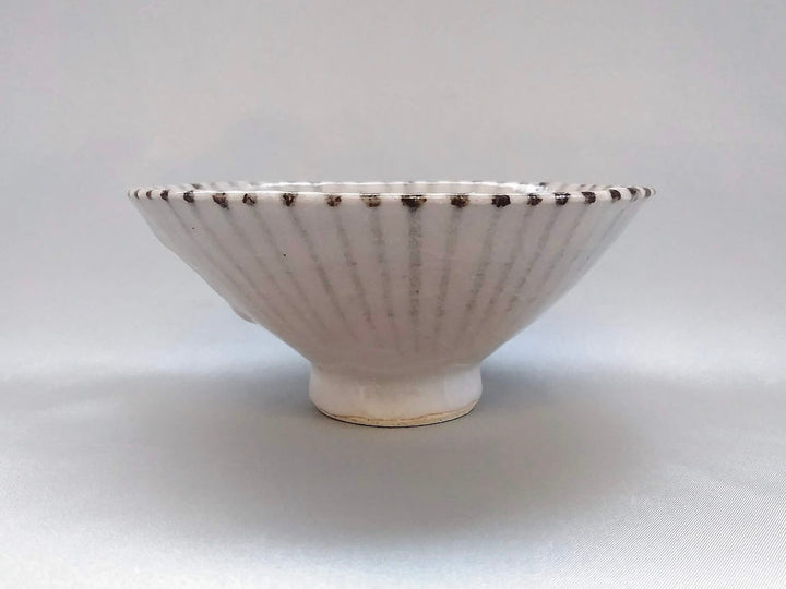 Shino Tokusa Flat Rice Bowl size — Kiln-Fired Japanese Pottery by My Store