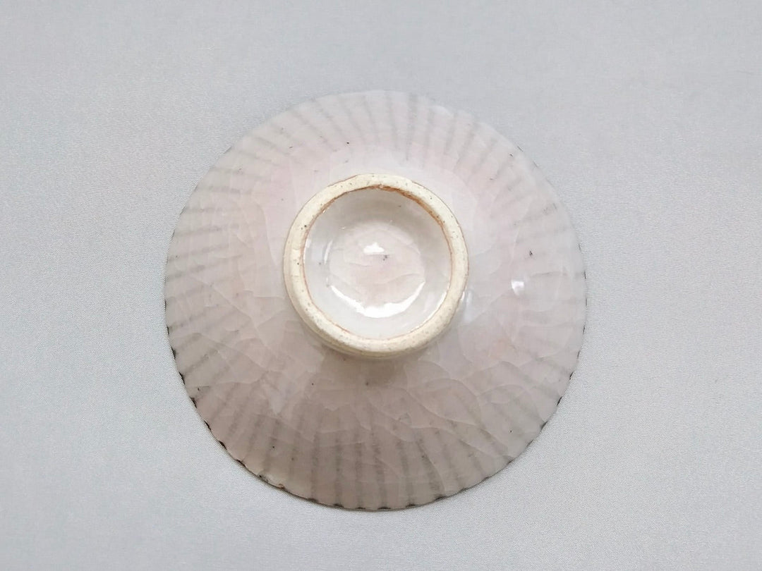 Shino Tokusa Flat Rice Bowl size - Crafted By Shigehisa Miura