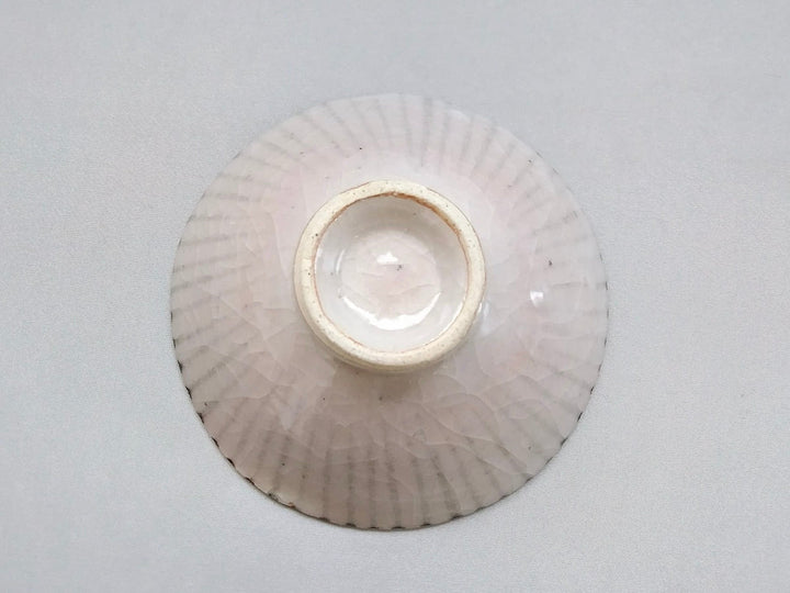 Shino Tokusa Flat Rice Bowl size - Crafted By Shigehisa Miura